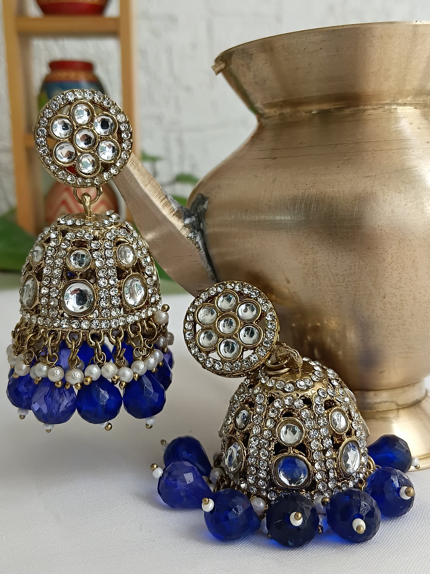 Festive Jhumkis in Pearls, Kundans & Beads