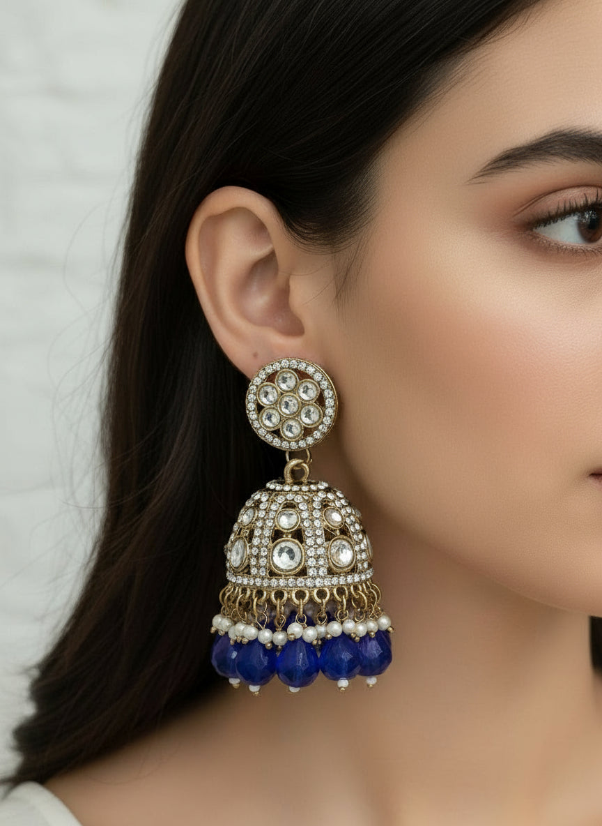 Festive Jhumkis in Pearls, Kundans & Beads