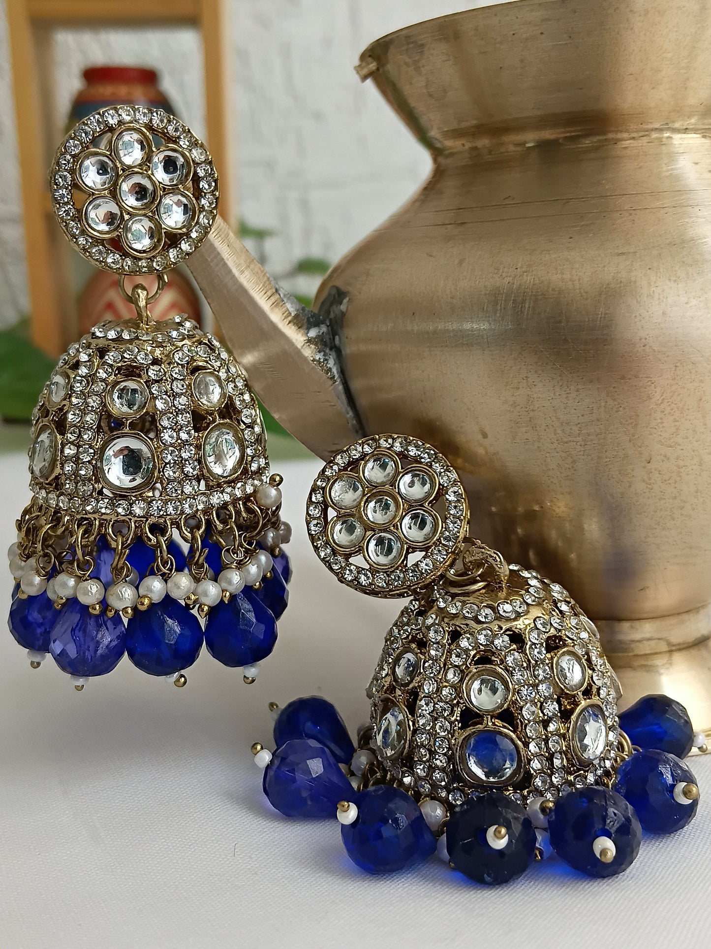 Festive Jhumkis in Pearls, Kundans & Beads
